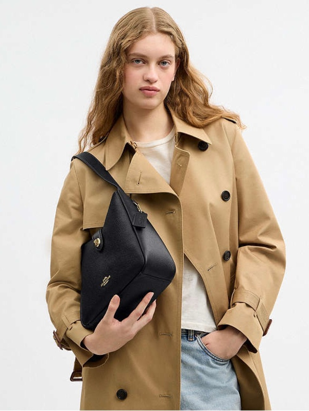 COACH Hadley Convertible Crossbody Bag In Black CW002 - Picture 9 of 10